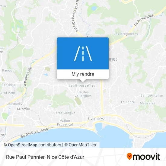 Rue Paul Pannier plan