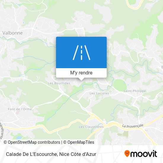Calade De L'Escourche plan