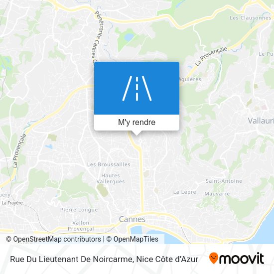 Rue Du Lieutenant De Noircarme plan