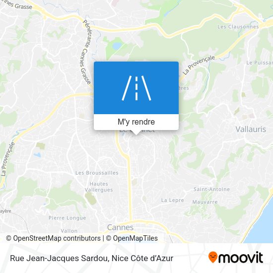 Rue Jean-Jacques Sardou plan