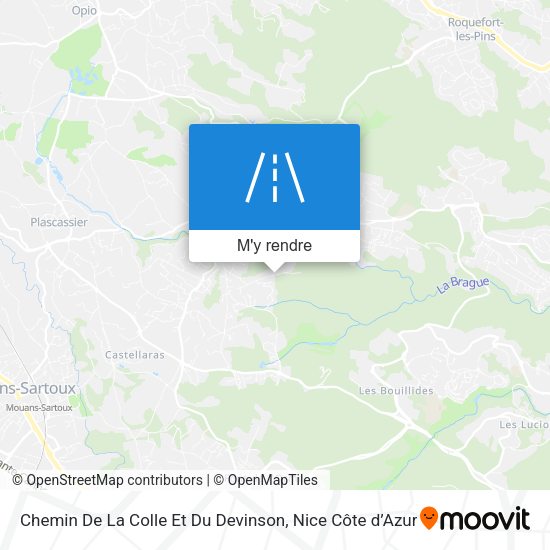 Chemin De La Colle Et Du Devinson plan
