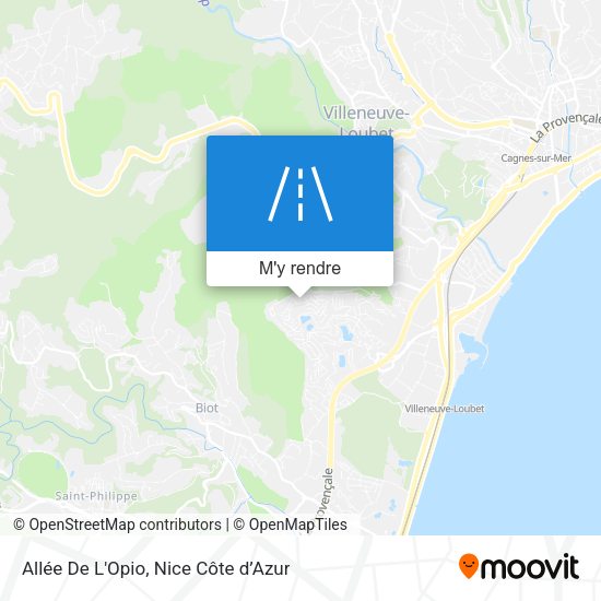 Allée De L'Opio plan