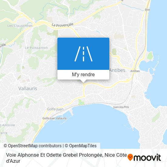 Voie Alphonse Et Odette Grebel Prolongée plan