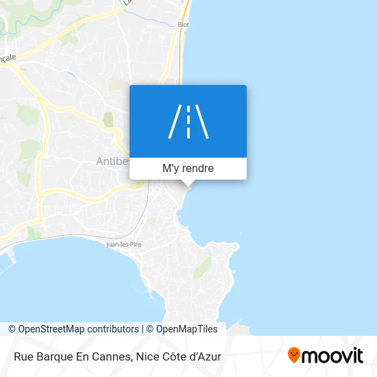 Rue Barque En Cannes plan