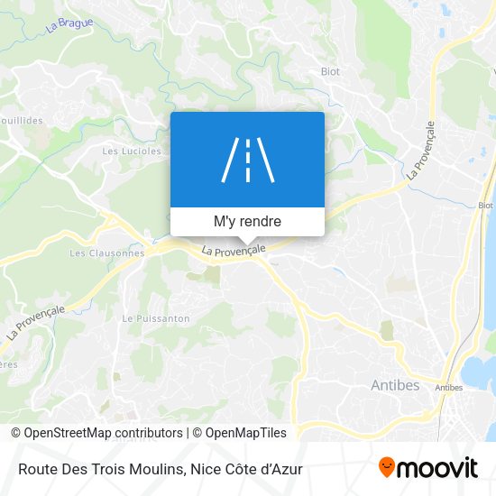 Route Des Trois Moulins plan