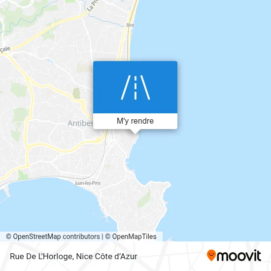 Rue De L'Horloge plan