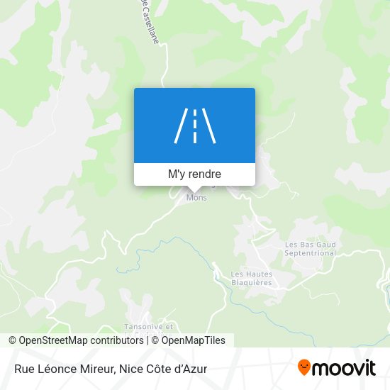 Rue Léonce Mireur plan