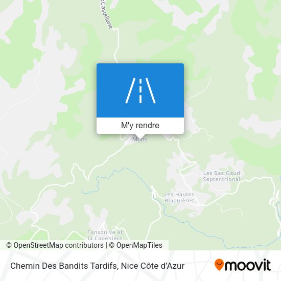 Chemin Des Bandits Tardifs plan