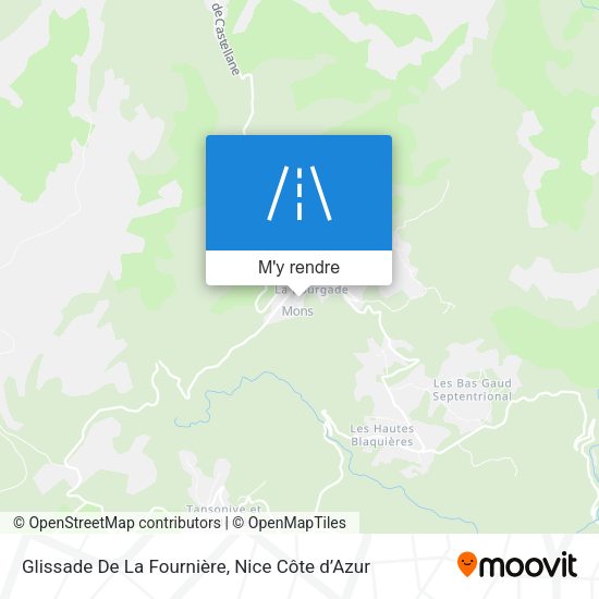 Glissade De La Fournière plan