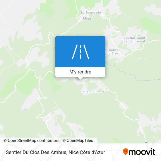 Sentier Du Clos Des Ambus plan