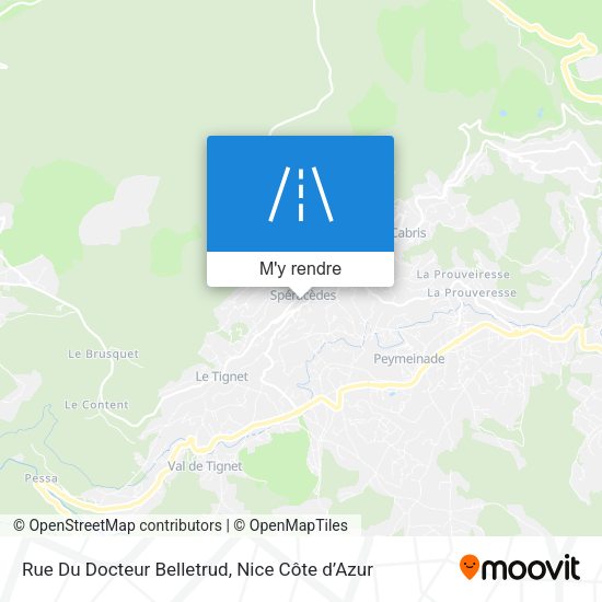Rue Du Docteur Belletrud plan