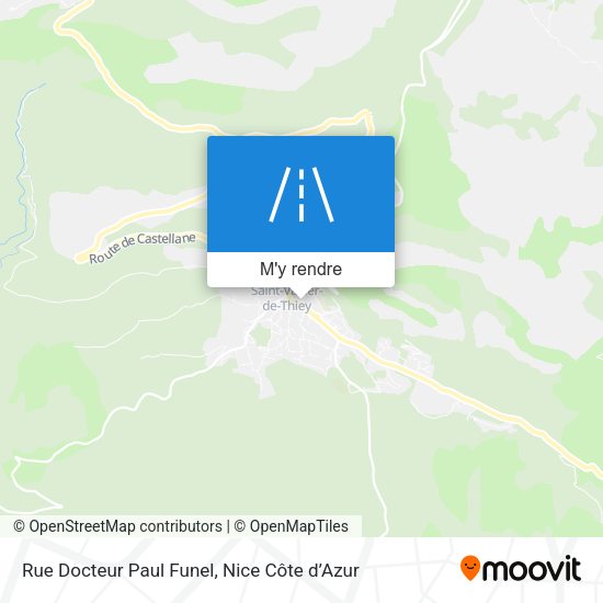Rue Docteur Paul Funel plan