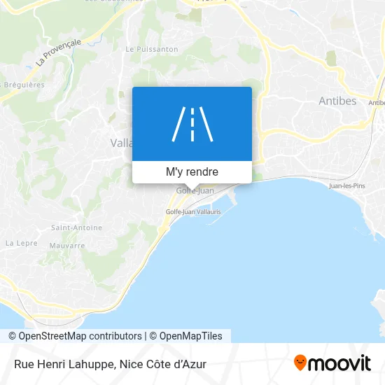 Rue Henri Lahuppe plan