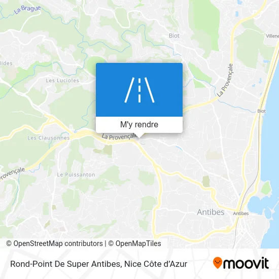 Rond-Point De Super Antibes plan