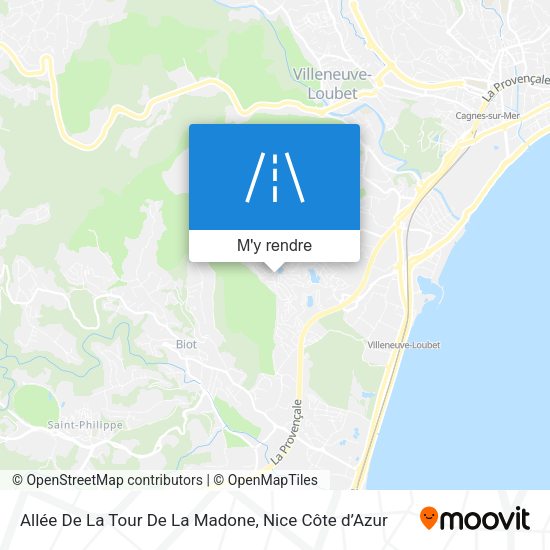 Allée De La Tour De La Madone plan
