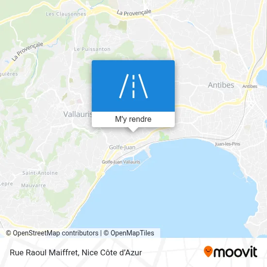 Rue Raoul Maiffret plan