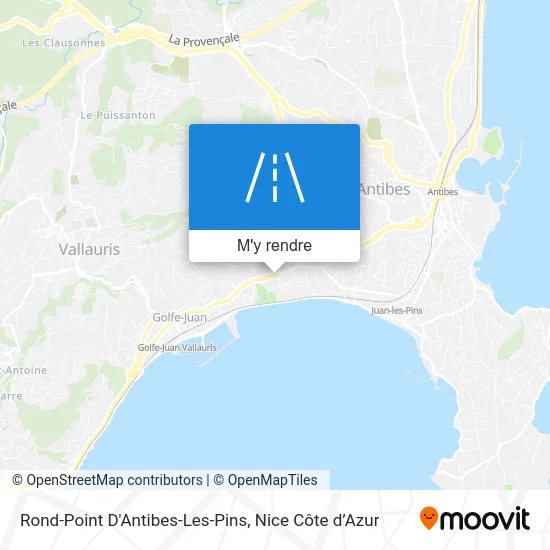 Rond-Point D'Antibes-Les-Pins plan