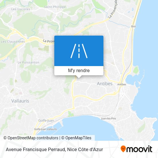 Avenue Francisque Perraud plan