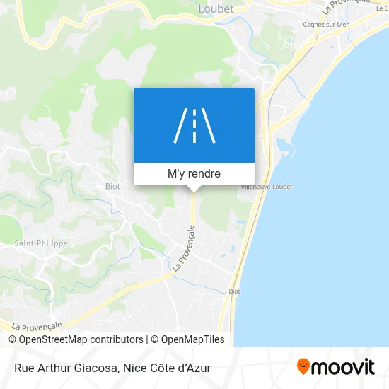 Rue Arthur Giacosa plan