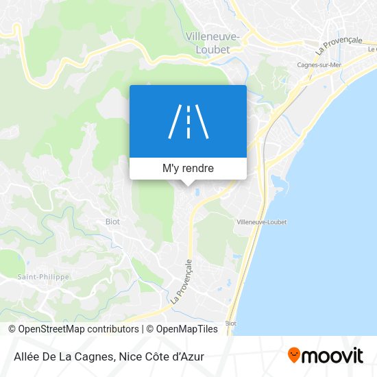 Allée De La Cagnes plan