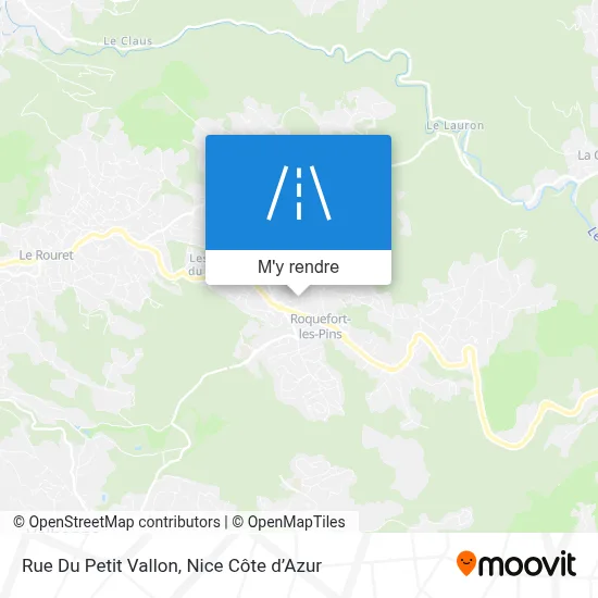 Rue Du Petit Vallon plan