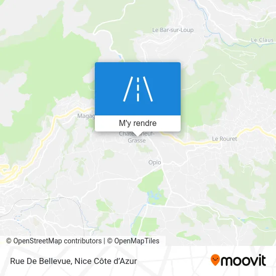 Rue De Bellevue plan
