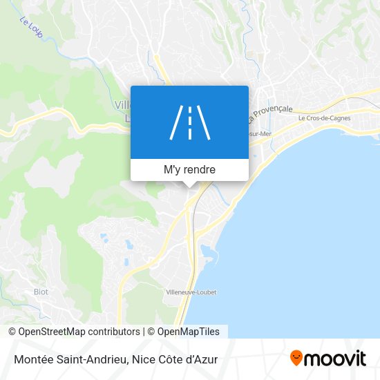 Montée Saint-Andrieu plan