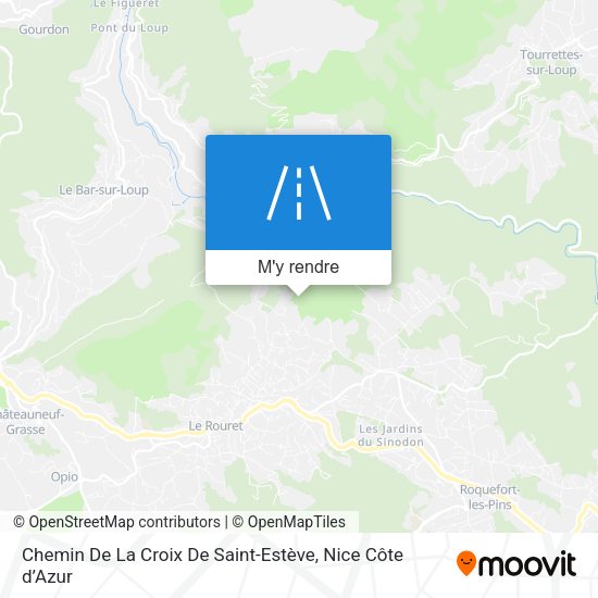 Chemin De La Croix De Saint-Estève plan