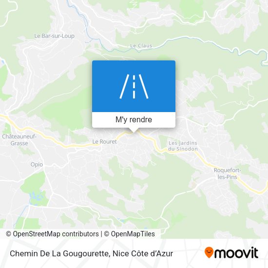Chemin De La Gougourette plan