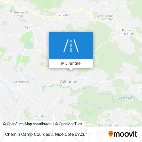 Chemin Camp Courdeou plan