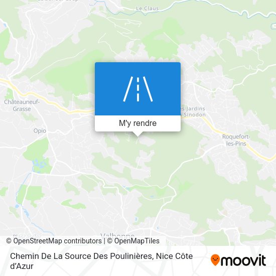 Chemin De La Source Des Poulinières plan