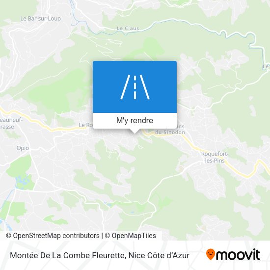 Montée De La Combe Fleurette plan
