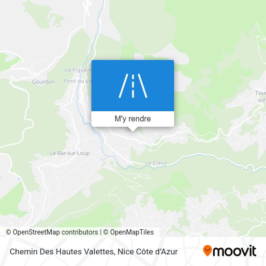 Chemin Des Hautes Valettes plan