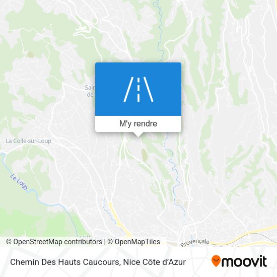 Chemin Des Hauts Caucours plan