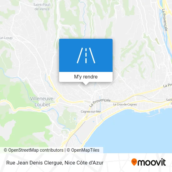 Rue Jean Denis Clergue plan