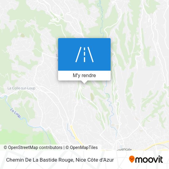 Chemin De La Bastide Rouge plan