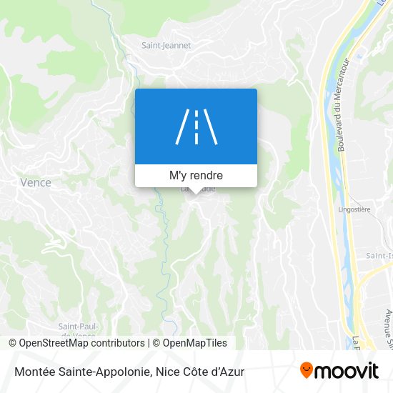 Montée Sainte-Appolonie plan