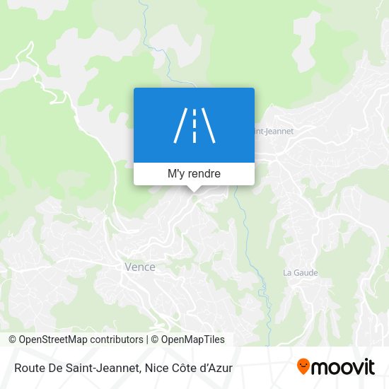 Route De Saint-Jeannet plan