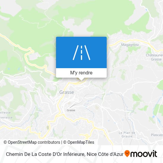 Chemin De La Coste D'Or Inférieure plan