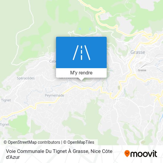 Voie Communale Du Tignet À Grasse plan