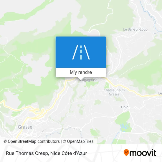 Rue Thomas Cresp plan