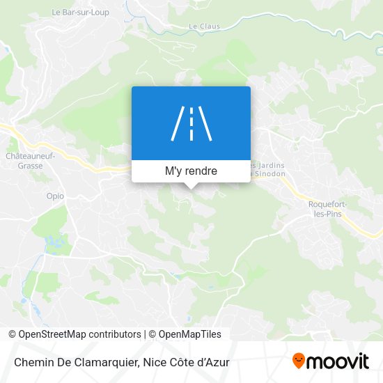 Chemin De Clamarquier plan