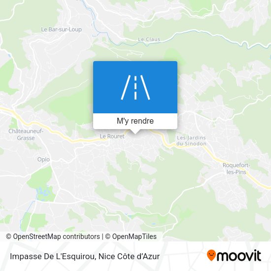 Impasse De L'Esquirou plan