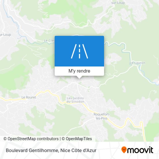 Boulevard Gentilhomme plan