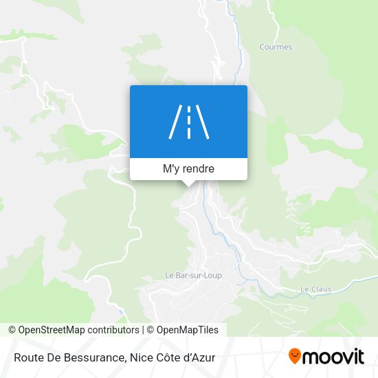 Route De Bessurance plan