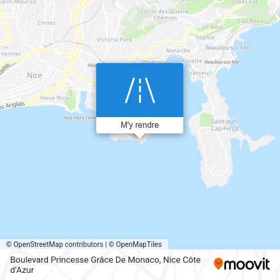 Boulevard Princesse Grâce De Monaco plan