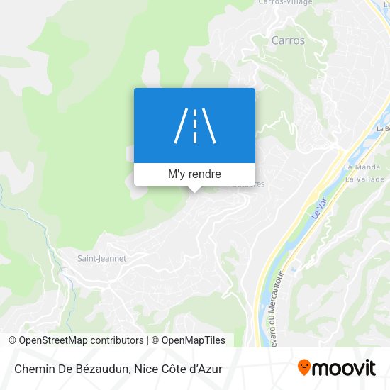 Chemin De Bézaudun plan