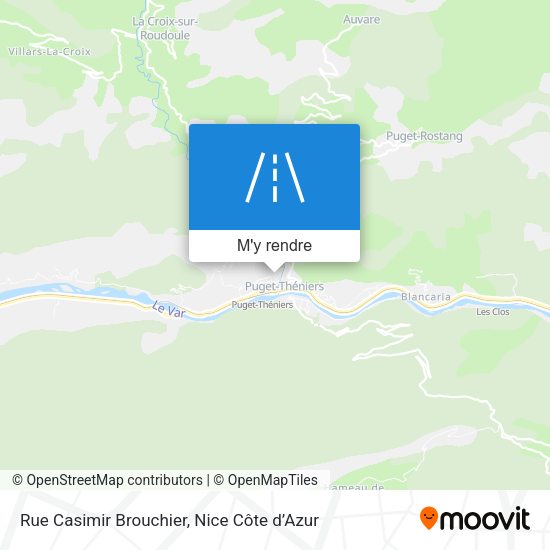 Rue Casimir Brouchier plan