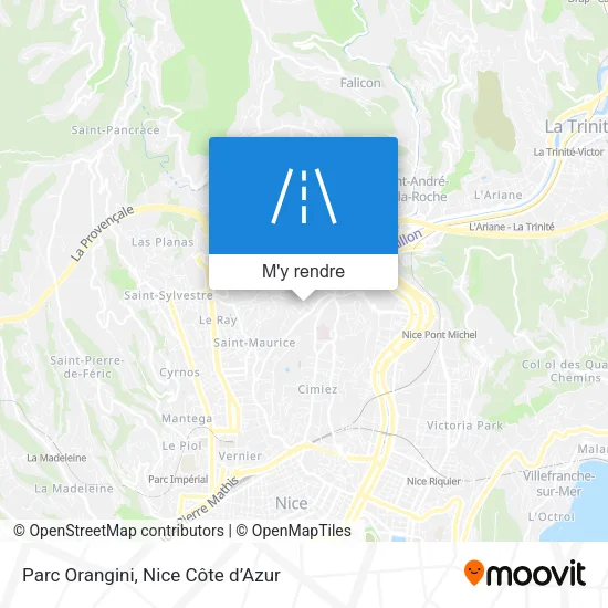 Parc Orangini plan