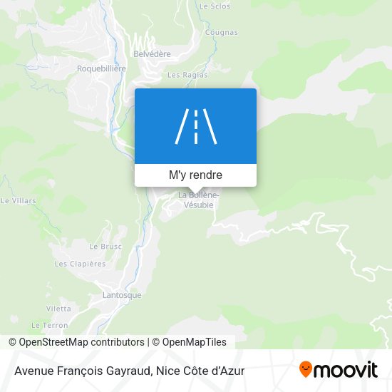 Avenue François Gayraud plan